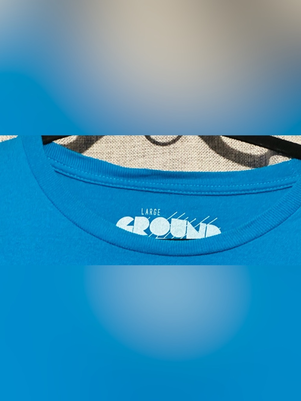 Ground Level Y2K Streetwear Skull Overlay Blue Graphic Short Sleeve Tee - Picture 3 of 3